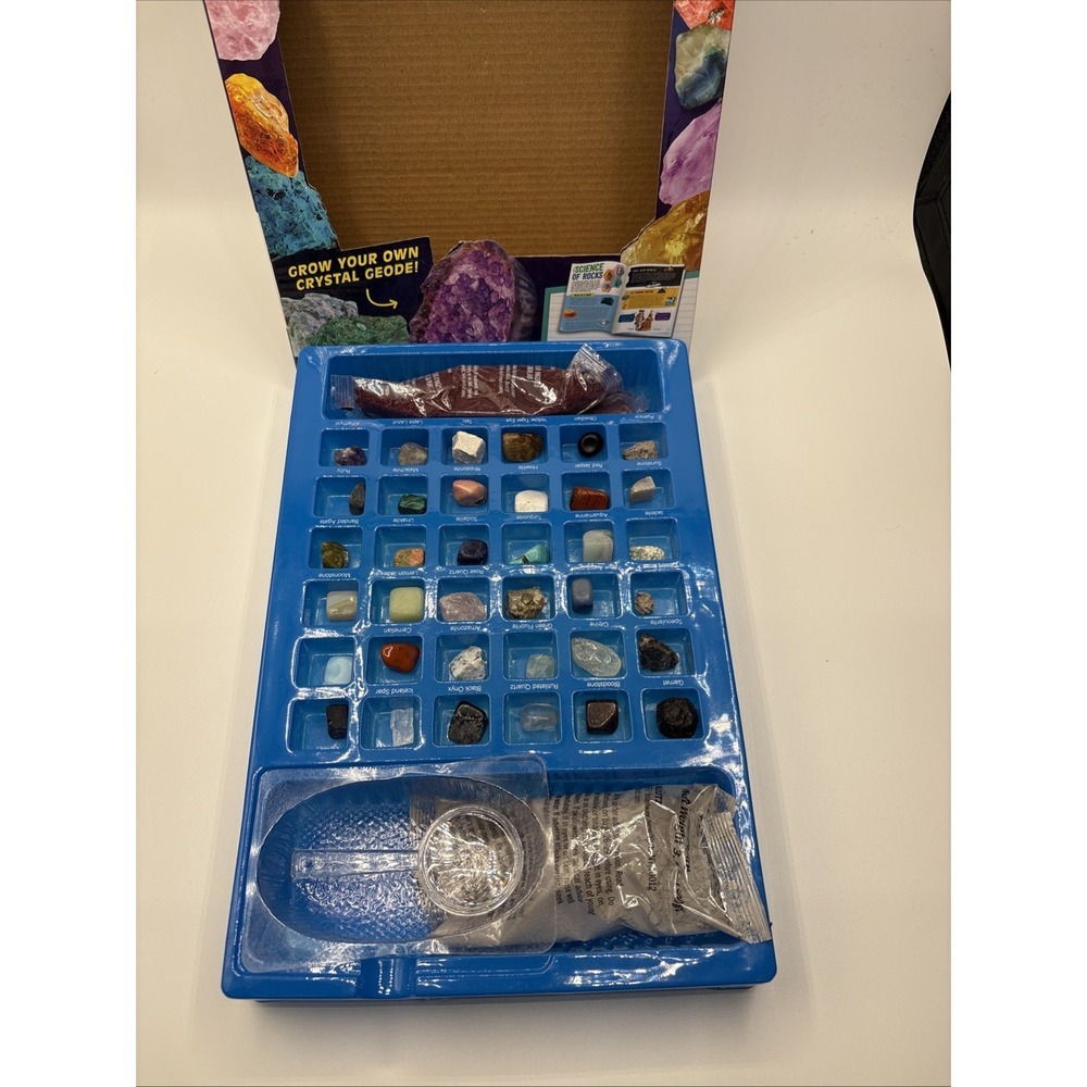 Rocks, Gems & Geodes/ Make Lab .STEM Kit . Open Box/ Book Missing. - Picture 7 of 9